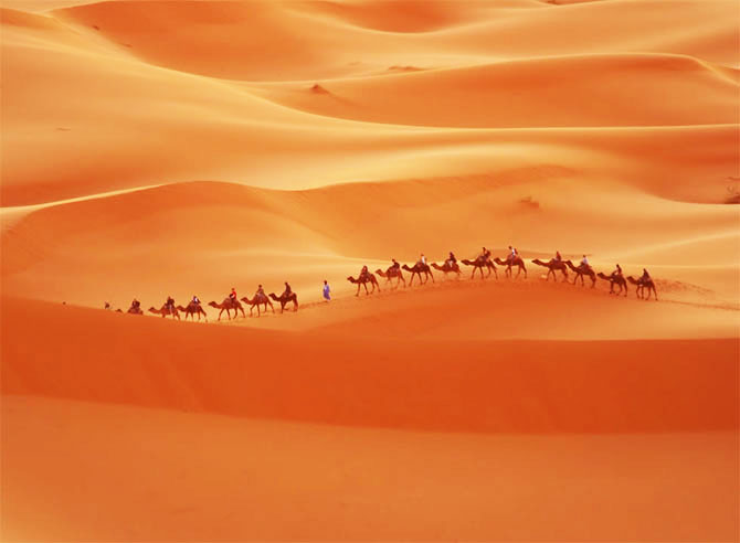 القوافل الصحراء